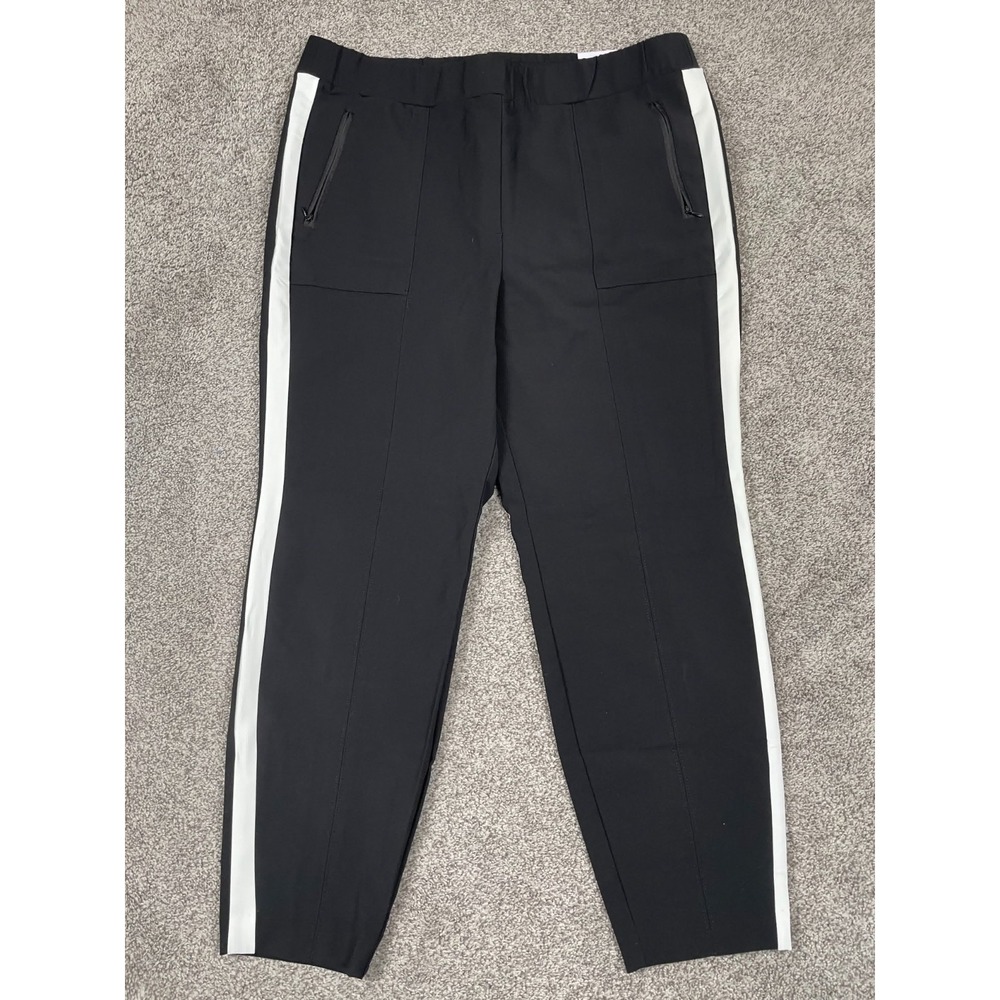 Lane Bryant Pants Womens 16 On The Go Ankle Side Stripe Stretch Pull On Slim NEW